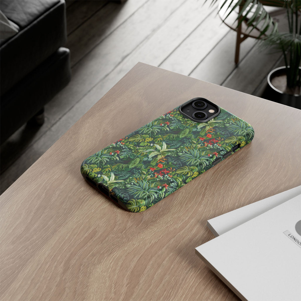 Jungle Pattern Phone Case – Exotic & Lush Design for Your Phone 323