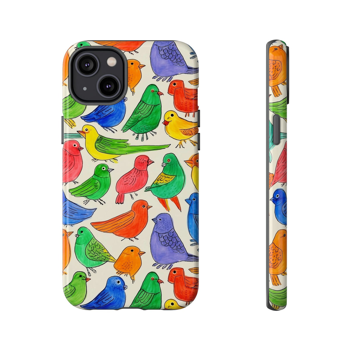 Birds Seamless Pattern Phone Case – Elegant and Timeless Avian Design 2