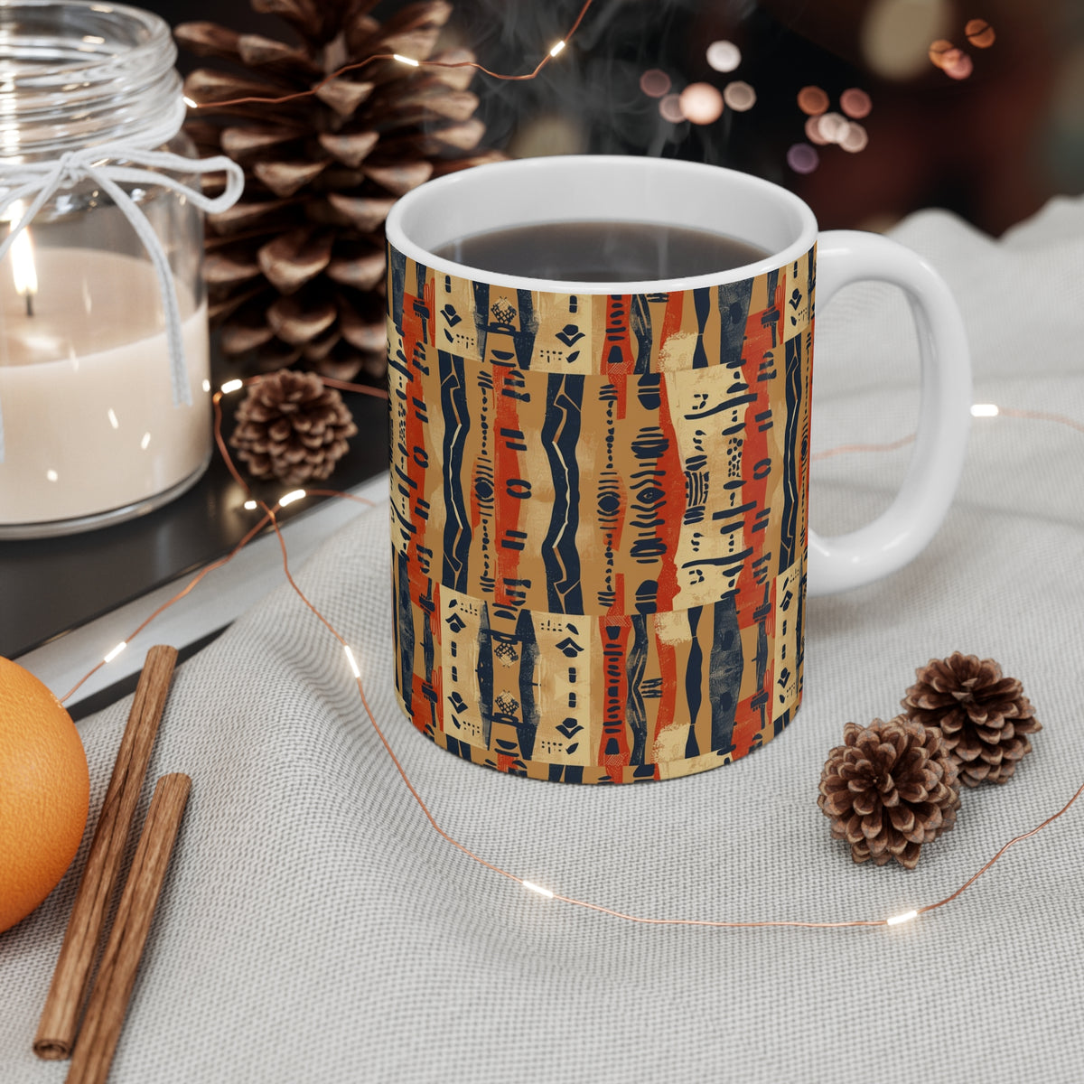All-Over African Pattern Coffee Mug 073