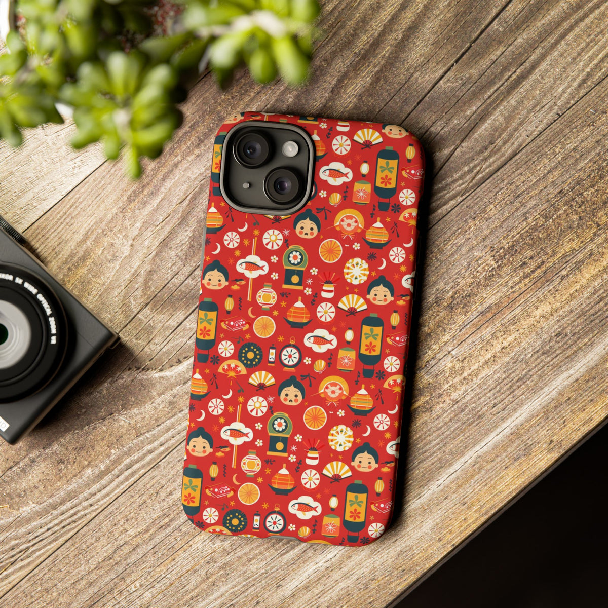 Japanese Pattern Phone Case – Elegant & Timeless Design for Your Phone 087