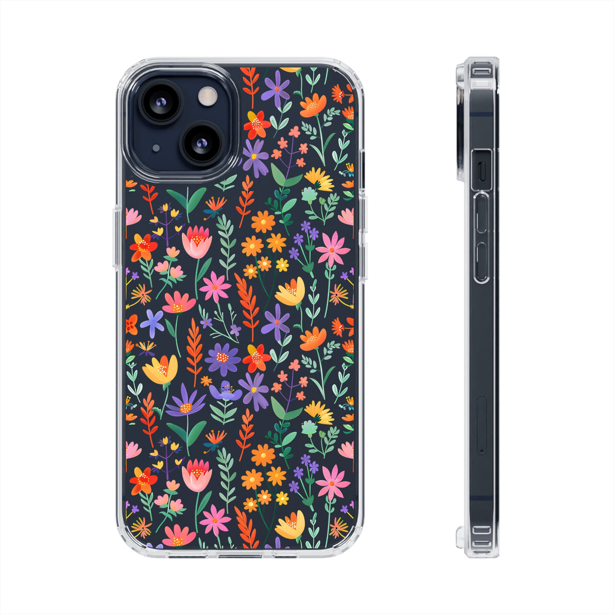 Wild Flowers Garden Stitch Phone Case – Nature-Inspired Floral Design 11