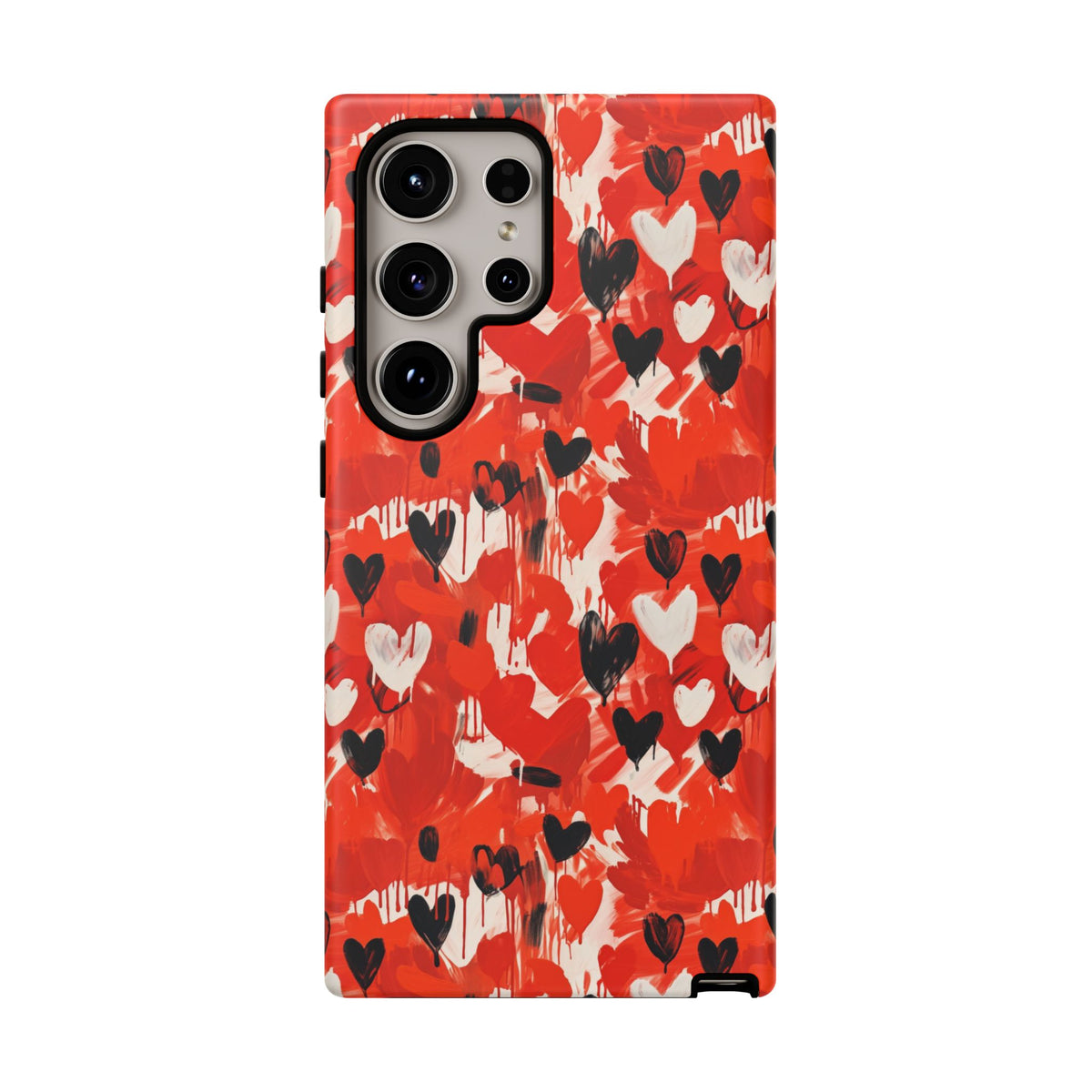 Heart Pattern Phone Case – Stylish & Loving Design for Your Device 355