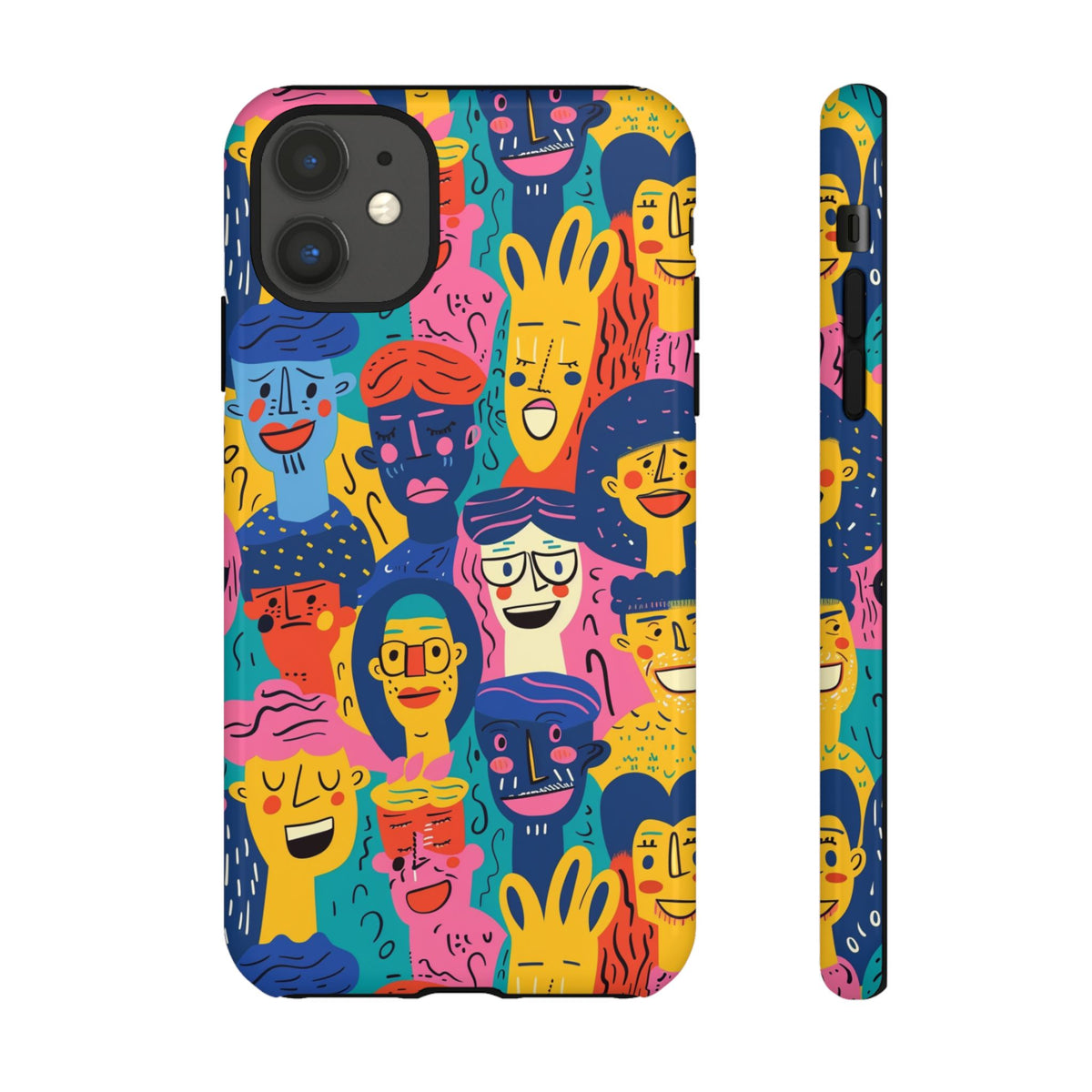 Happy Faces Phone Case – Joyful and Cheerful Design for a Bright Look 6