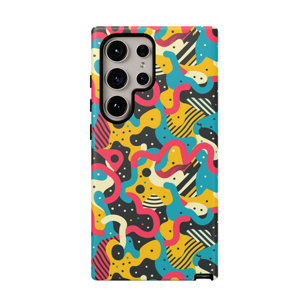 90s Themed Seamless Pattern Phone Case – Embrace Retro Style and Protection 238