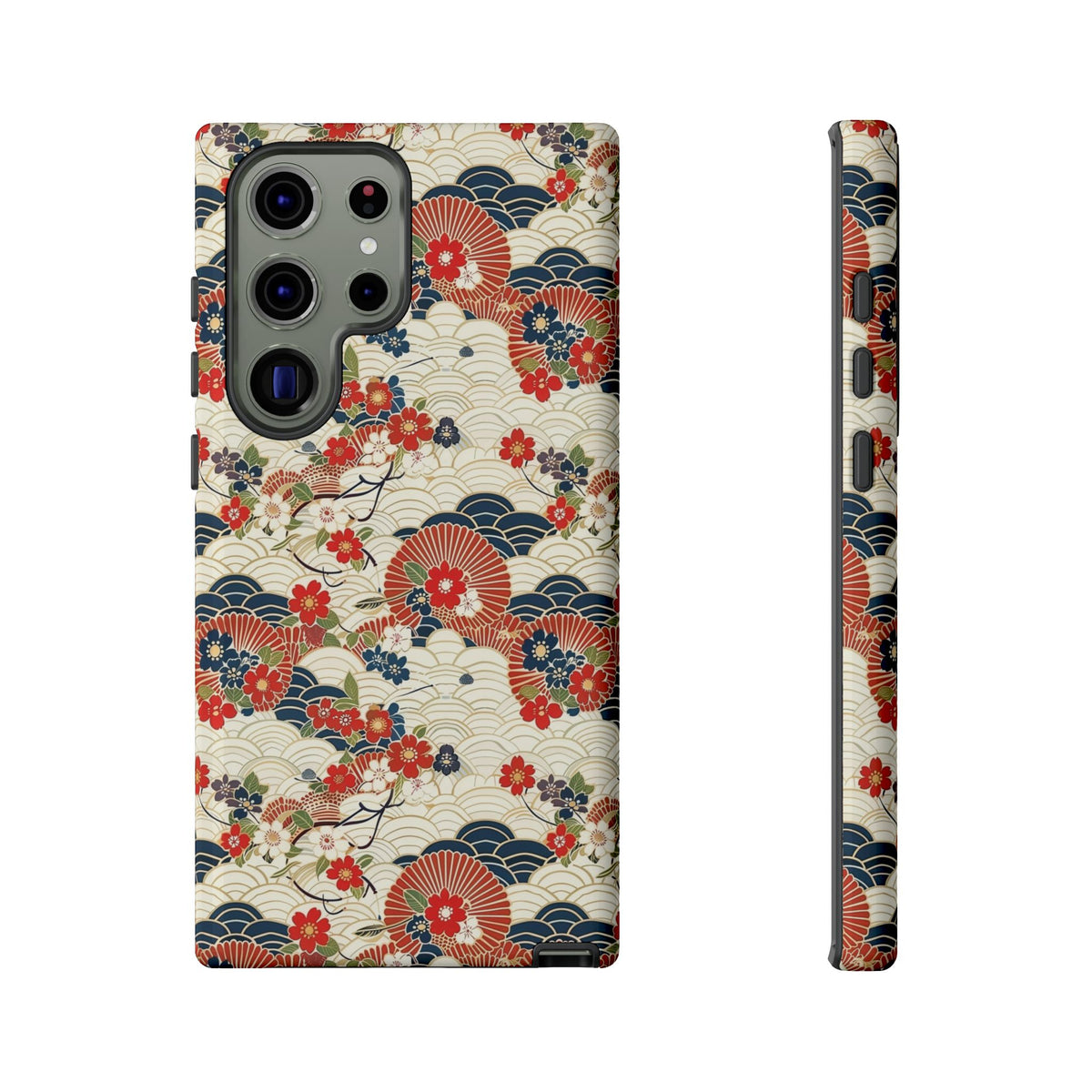 Japanese Pattern Phone Case – Elegant & Timeless Design for Your Phone 124