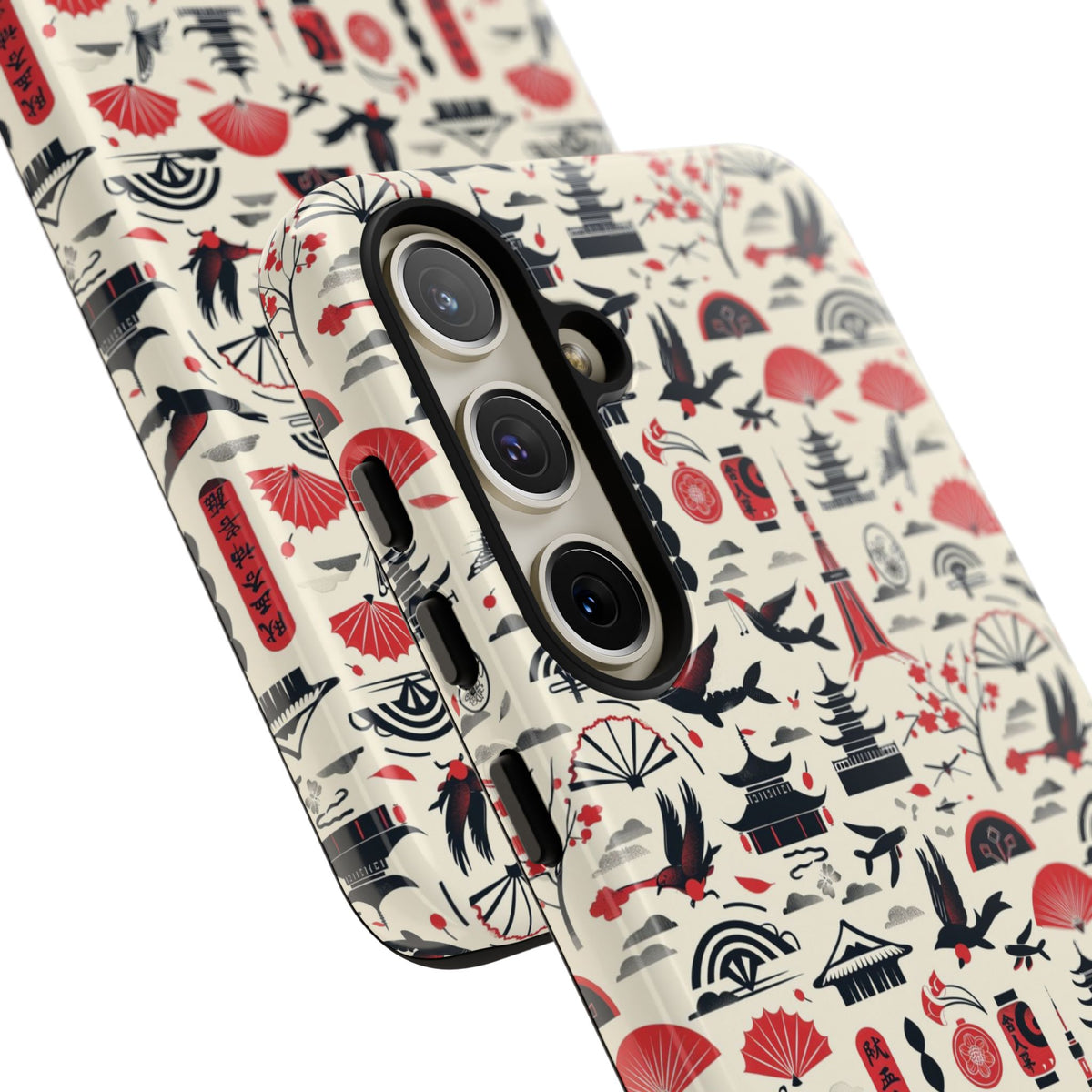 Japanese Pattern Phone Case – Elegant & Timeless Design for Your Phone 067