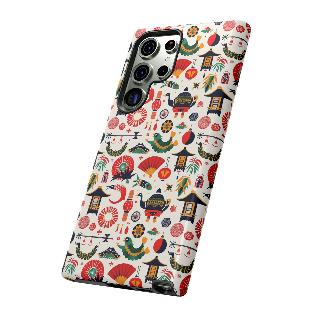 Japanese Pattern Phone Case – Elegant & Timeless Design for Your Phone 461