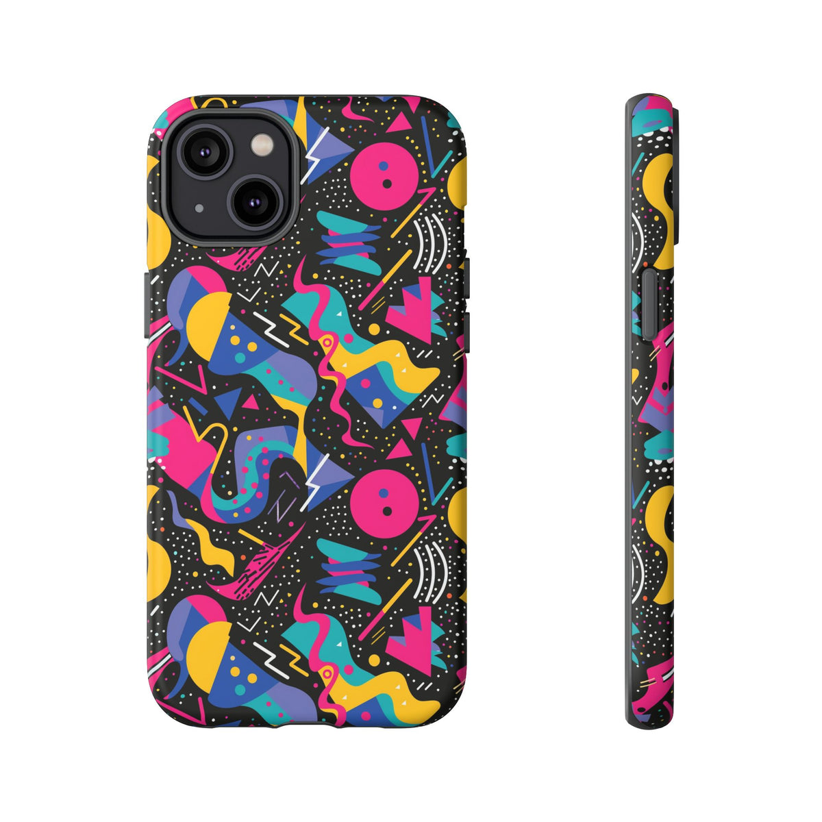 90s Themed Seamless Pattern Phone Case – Embrace Retro Style and Protection 302