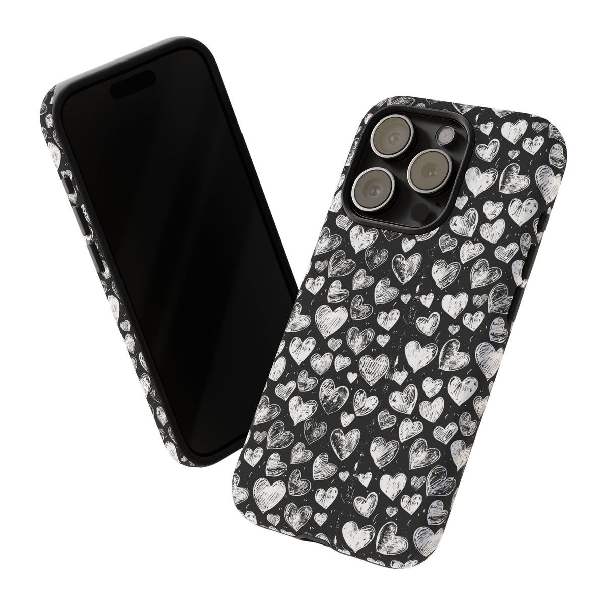 Heart Pattern Phone Case – Stylish & Loving Design for Your Device 815