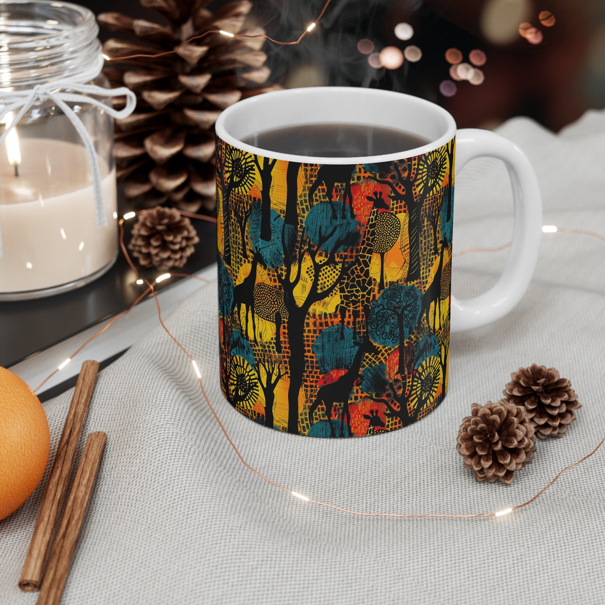 All-Over African Pattern Coffee Mug 659