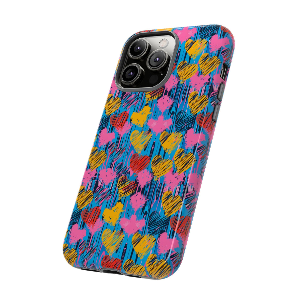 Heart Pattern Phone Case – Stylish & Loving Design for Your Device 262