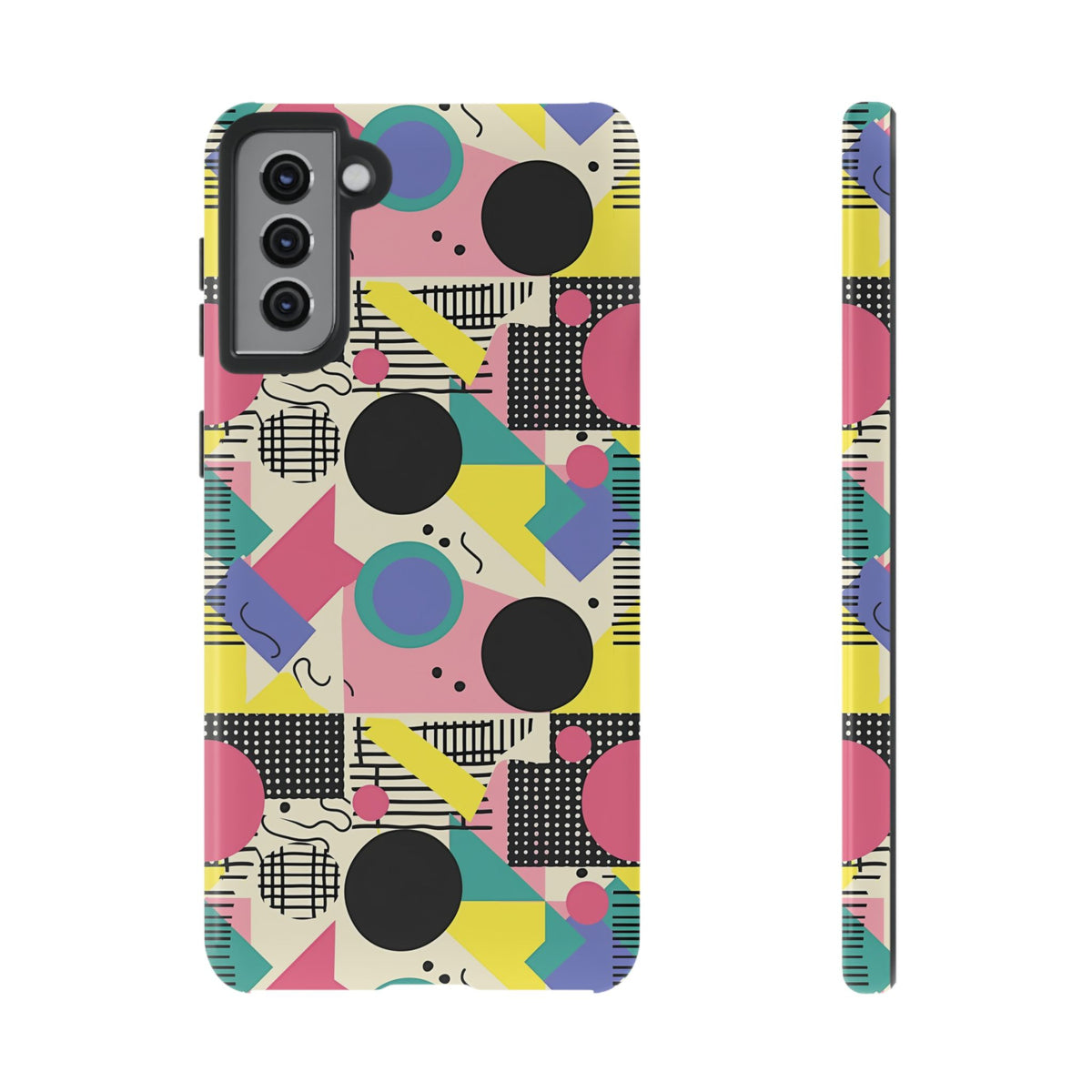 90s Themed Seamless Pattern Phone Case – Embrace Retro Style and Protection 228