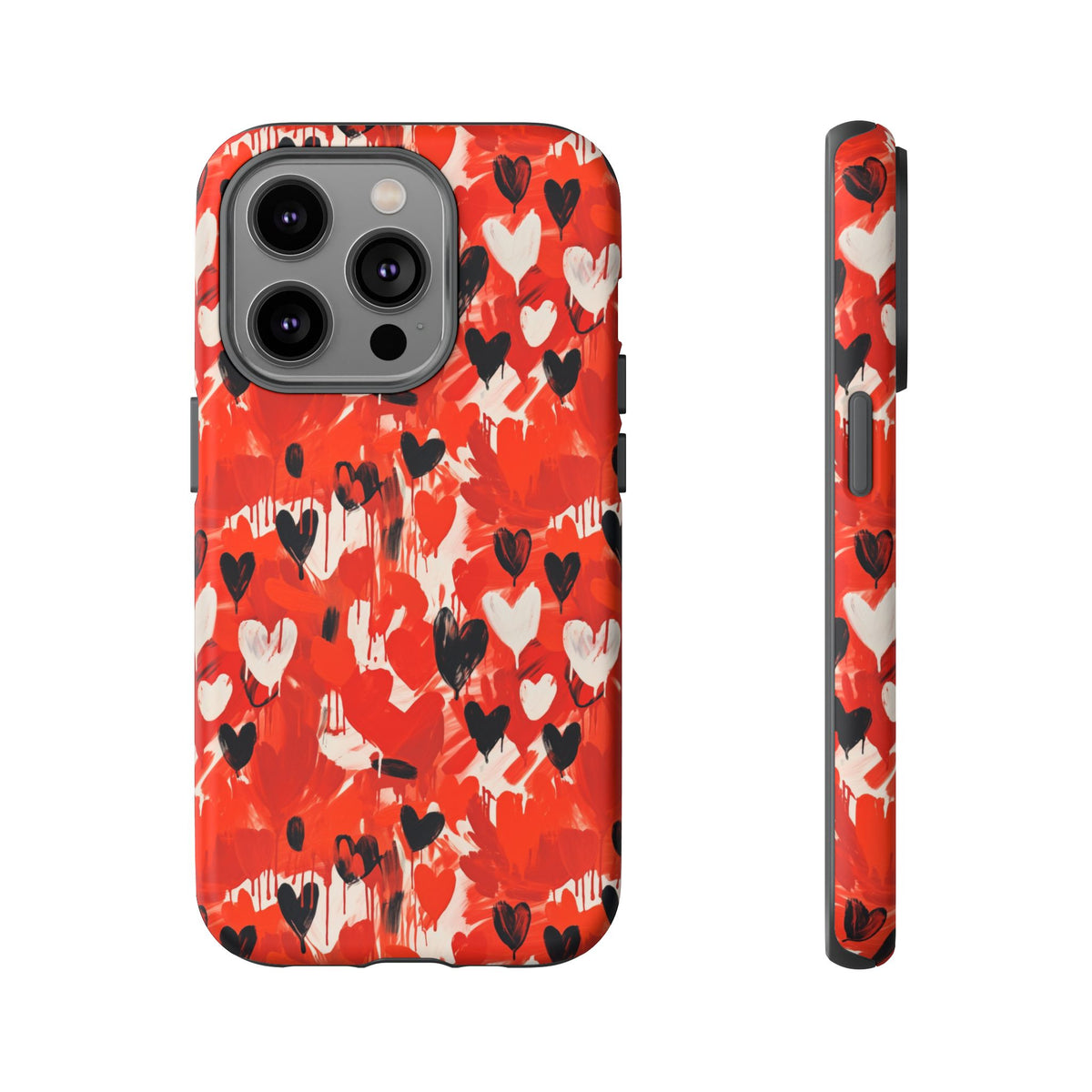 Heart Pattern Phone Case – Stylish & Loving Design for Your Device 355