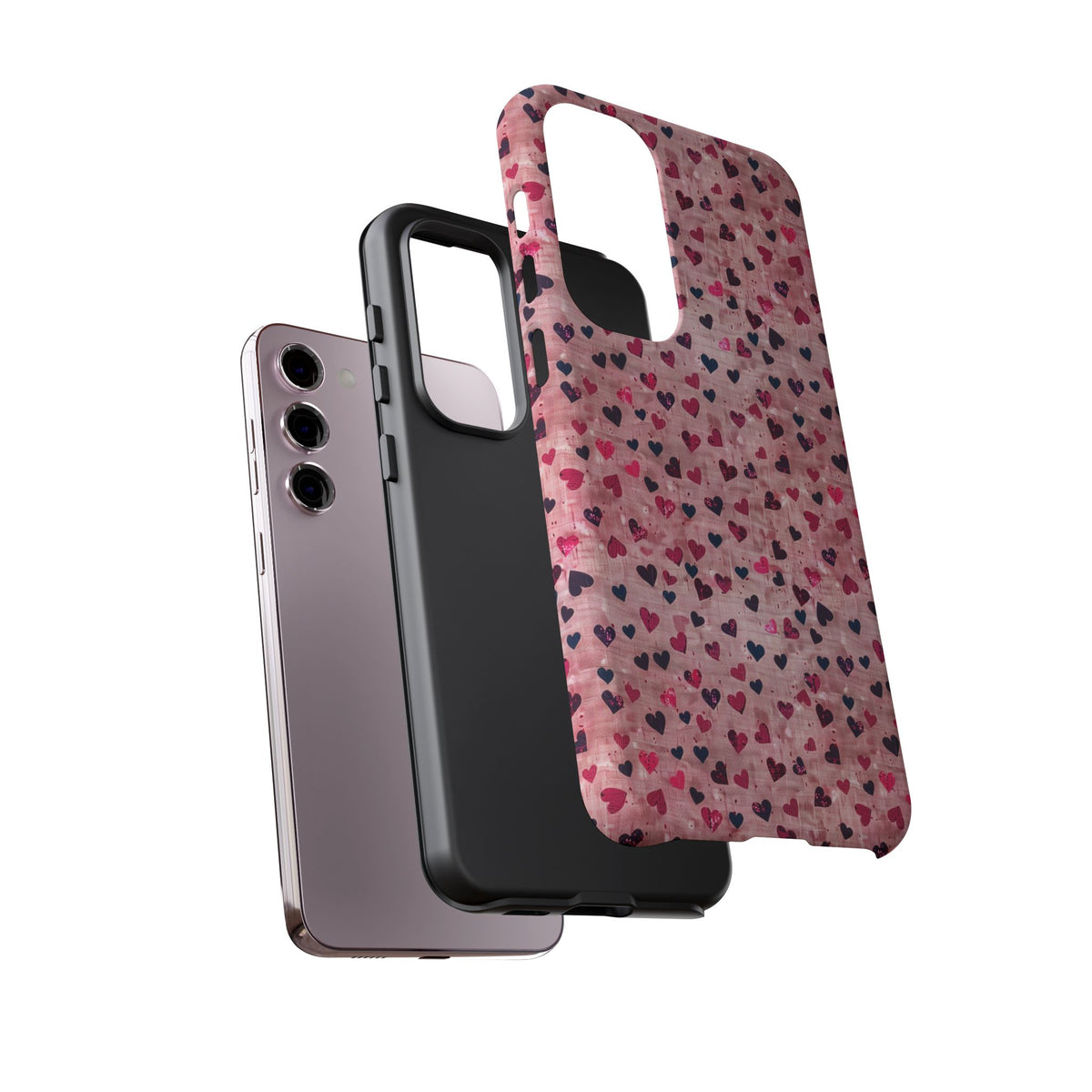 Heart Pattern Phone Case – Stylish & Loving Design for Your Device 229