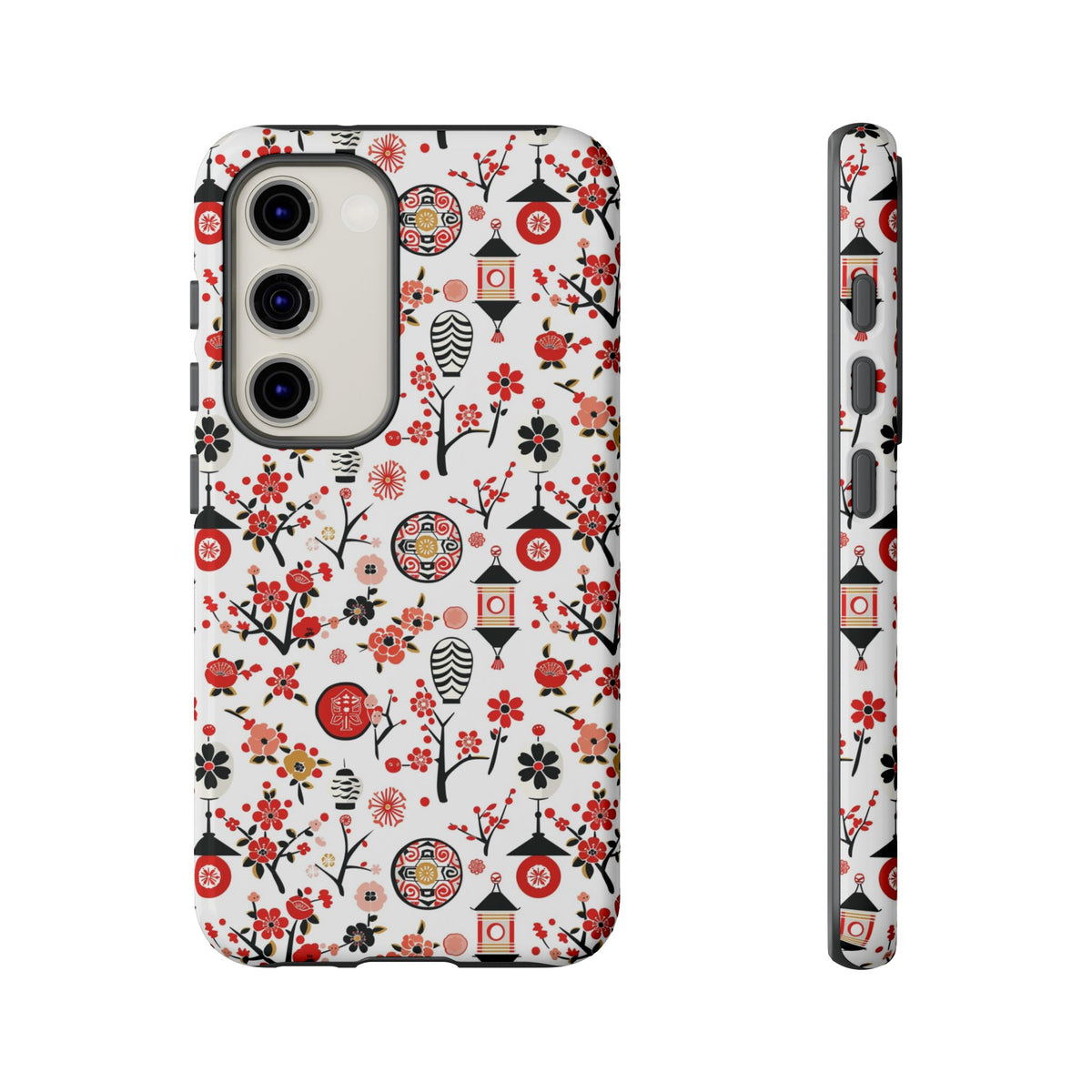 Japanese Pattern Phone Case – Elegant & Timeless Design for Your Phone 468