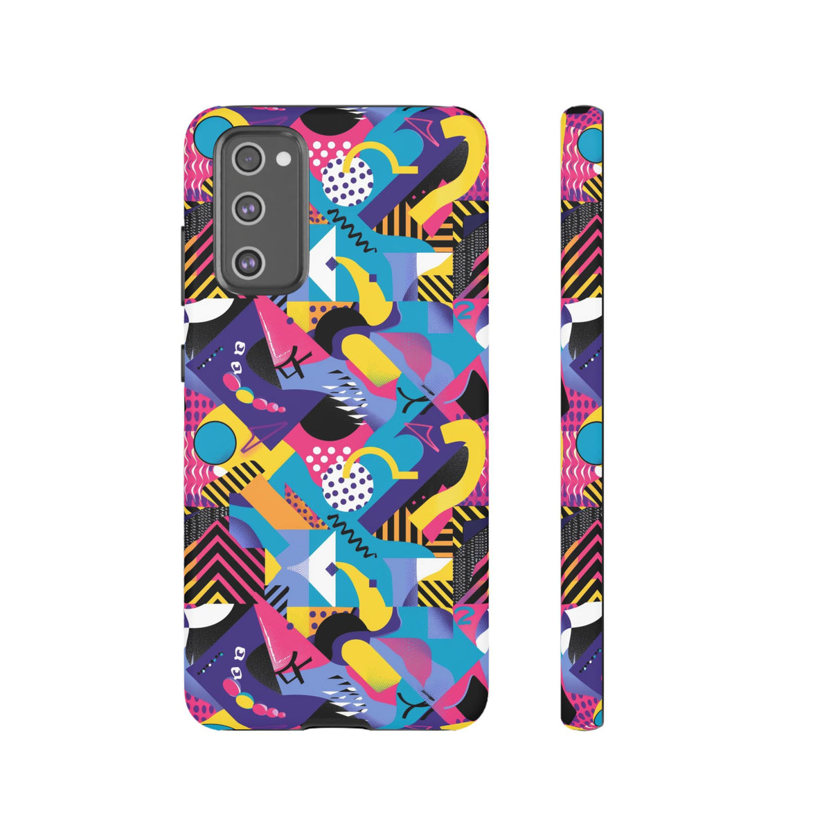 90s Themed Seamless Pattern Phone Case – Embrace Retro Style and Protection 303