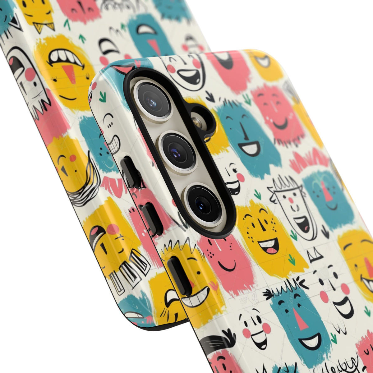 Happy Faces Phone Case – Joyful and Cheerful Design for a Bright Look