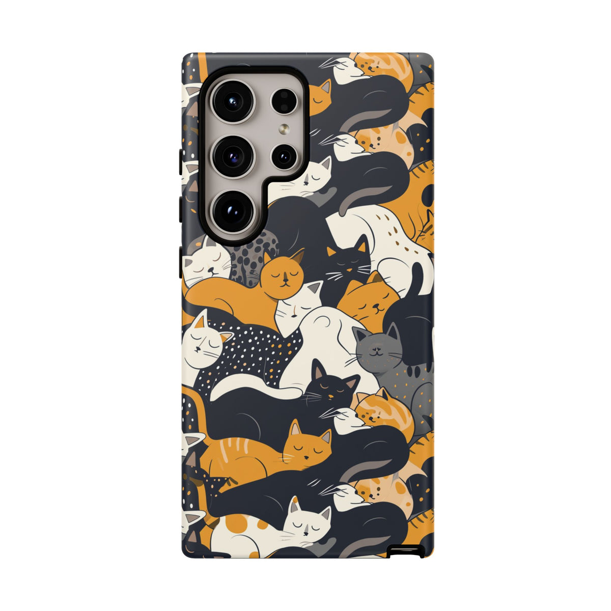 Seamless Cat Pattern Design Phone Case – Playful and Stylish Cat-Themed Phone Cover 2