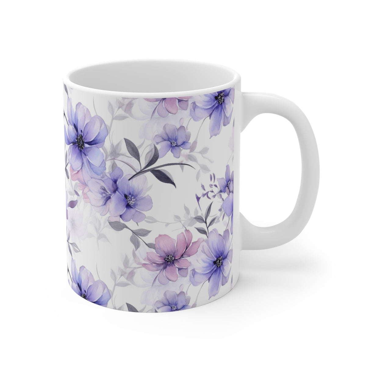 Various Watercolor Design All Over Coffee Mug – Unique Artistic Ceramic Coffee Cup 208