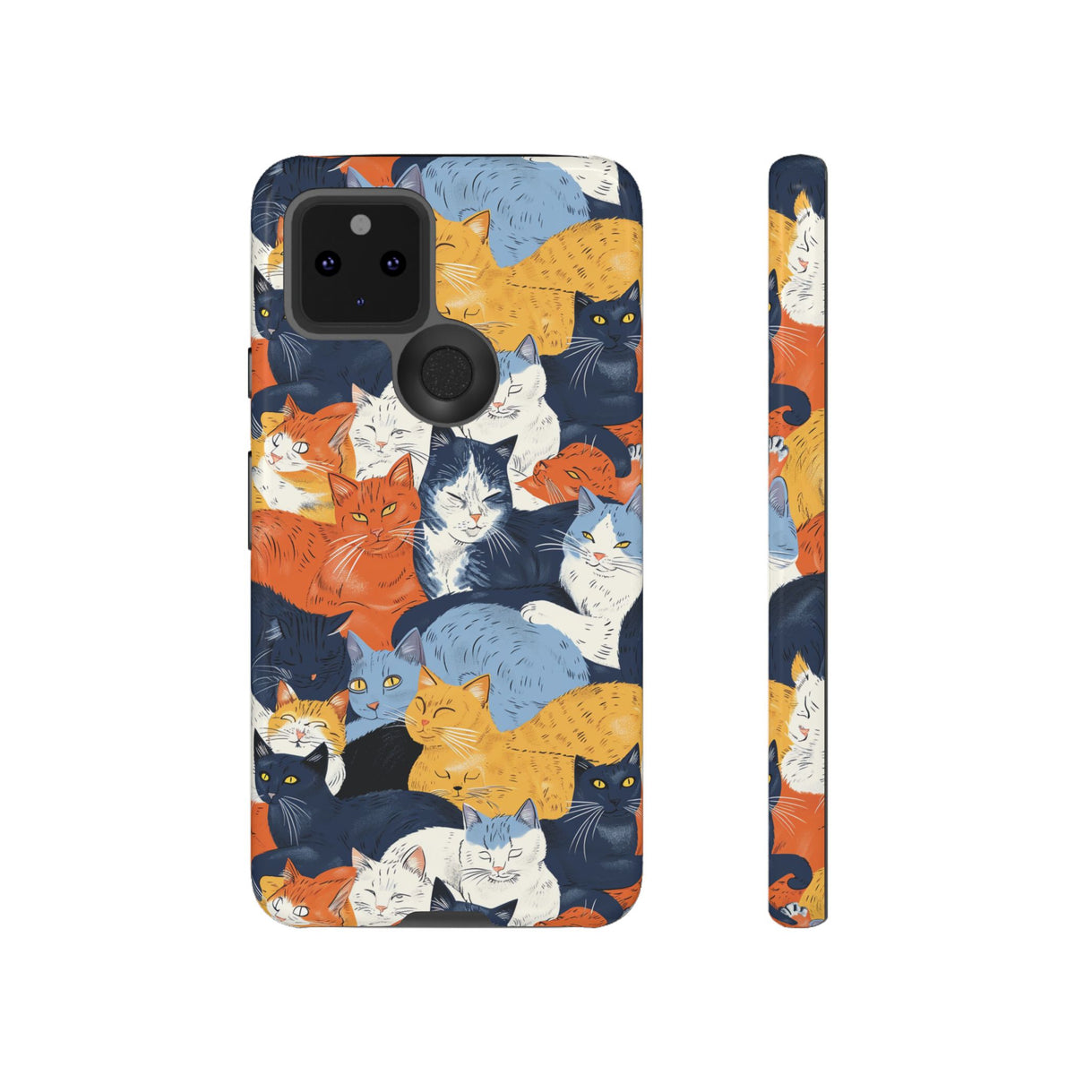 Seamless Cat Pattern Design Phone Case – Playful and Stylish Cat-Themed Phone Cover