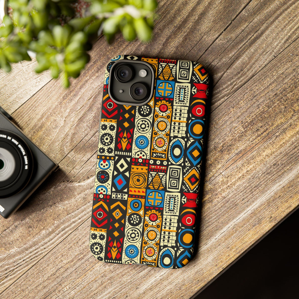 Stylish African Pattern Phone Case – Unique and Vibrant Protection 206