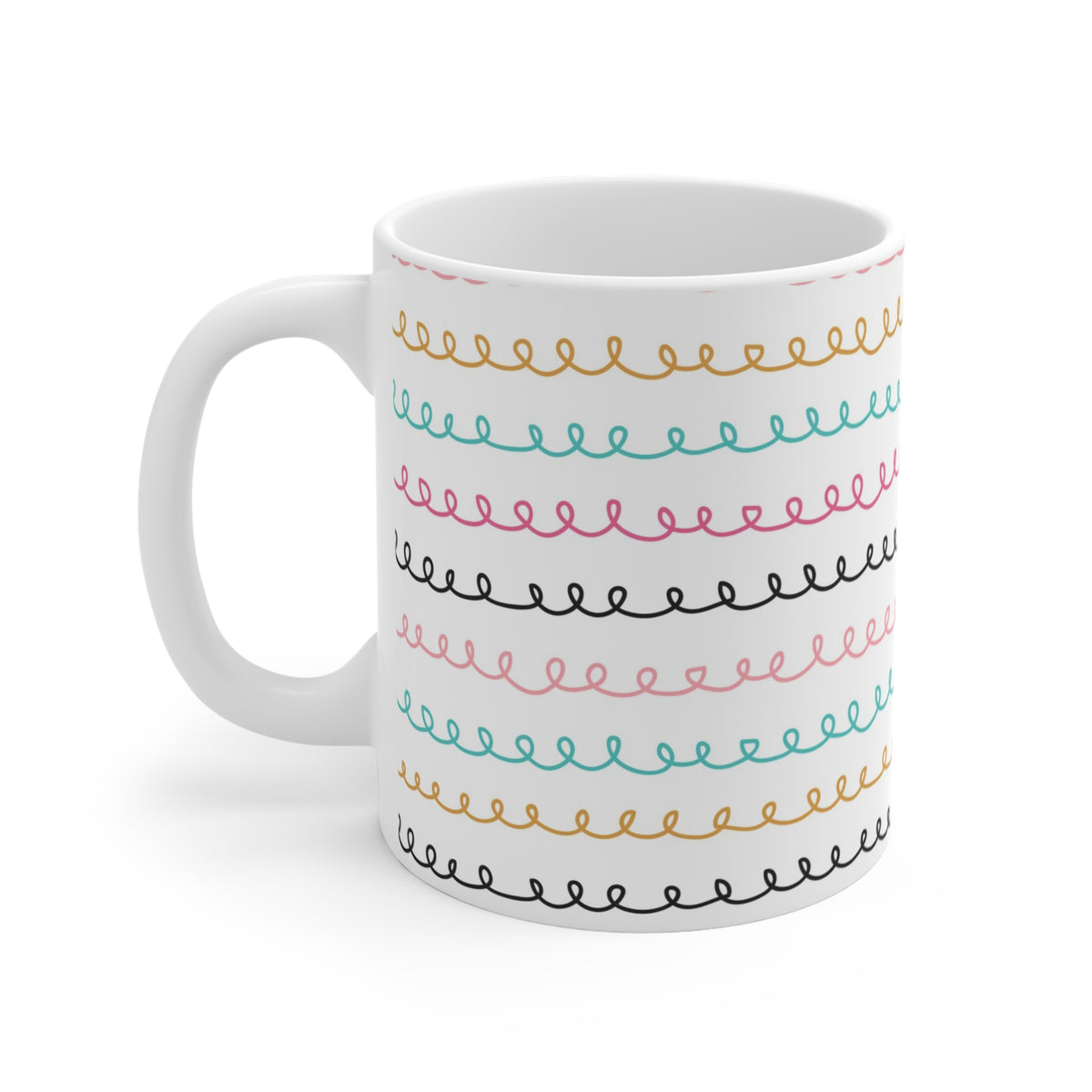 Cute Abstract Doodle Coffee Mug – Fun and Whimsical Drinkware 9