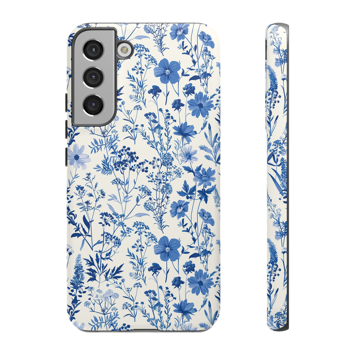 Blue French Toile Phone Case – Timeless Elegance and Classic Style