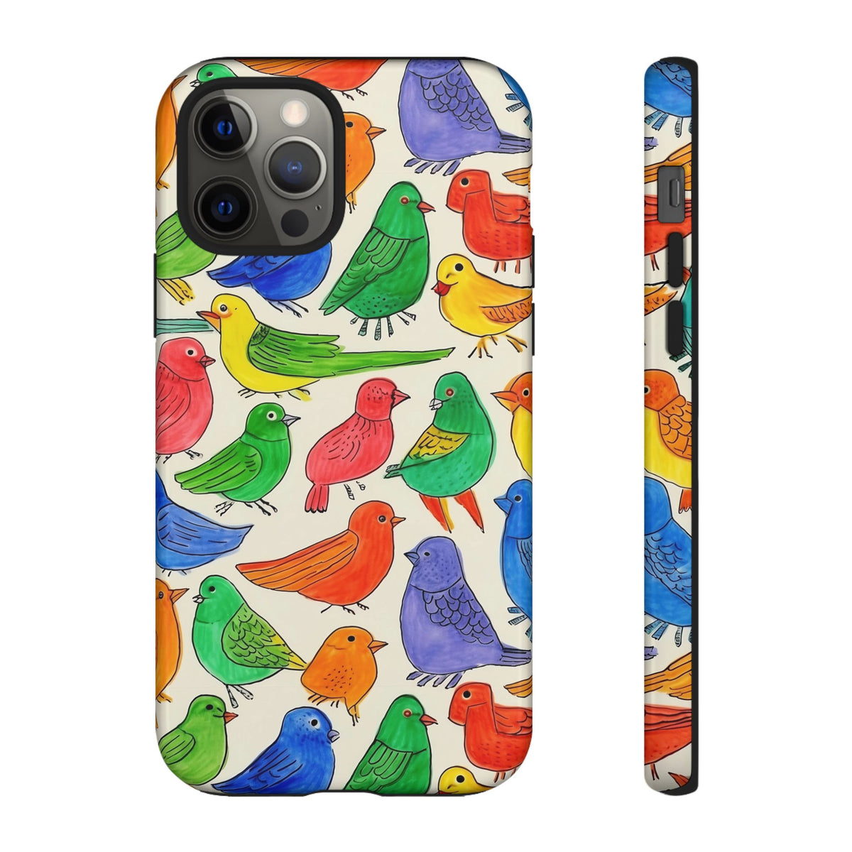 Birds Seamless Pattern Phone Case – Elegant and Timeless Avian Design 2