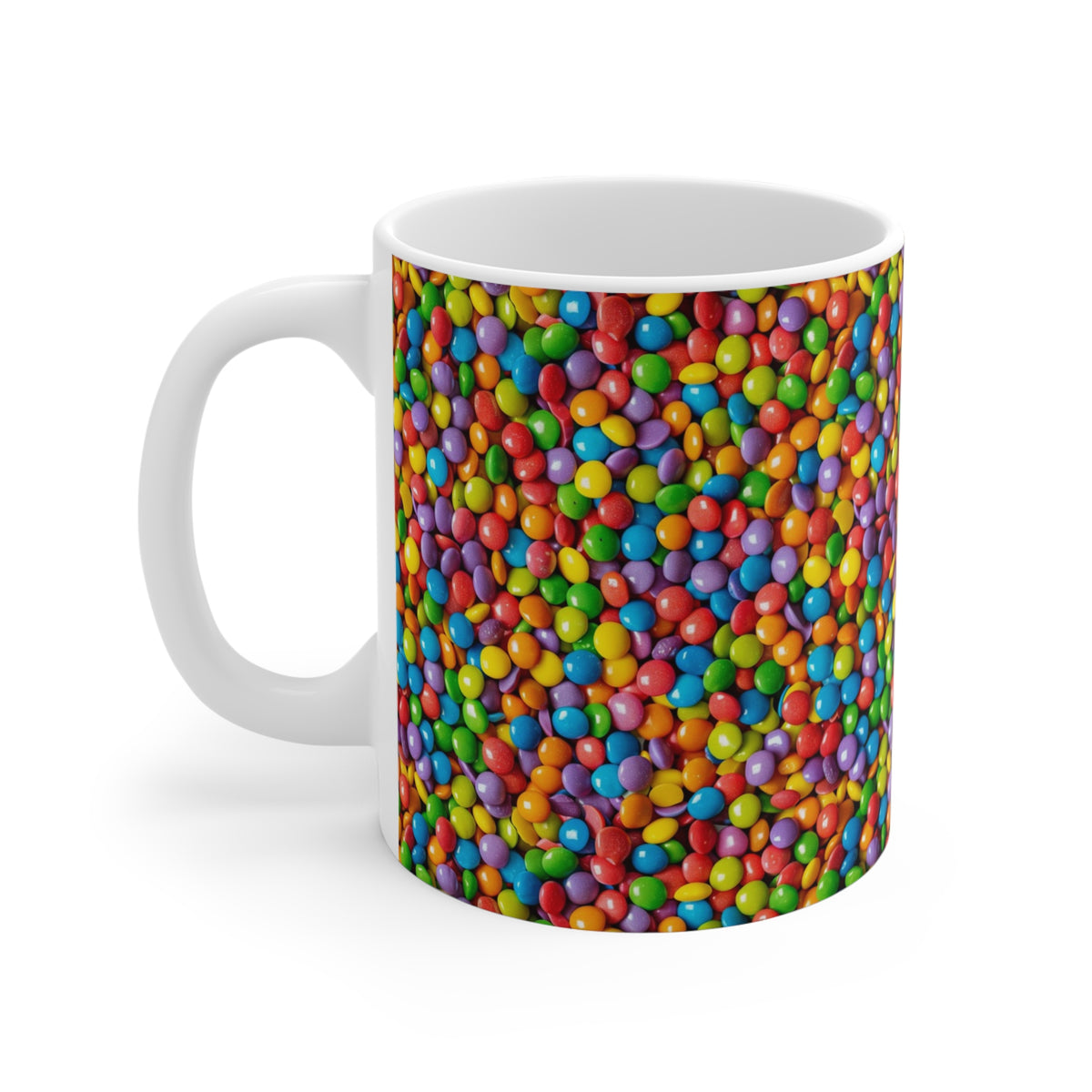 Colorful All-Over Candy Theme Coffee Mug Fun Ceramic Drinkware 355