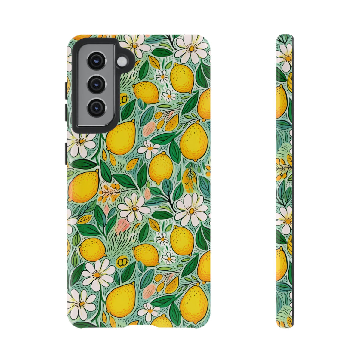 Cute Summer Lemons Phone Case – Refreshing Citrus Design for Your Phone 3