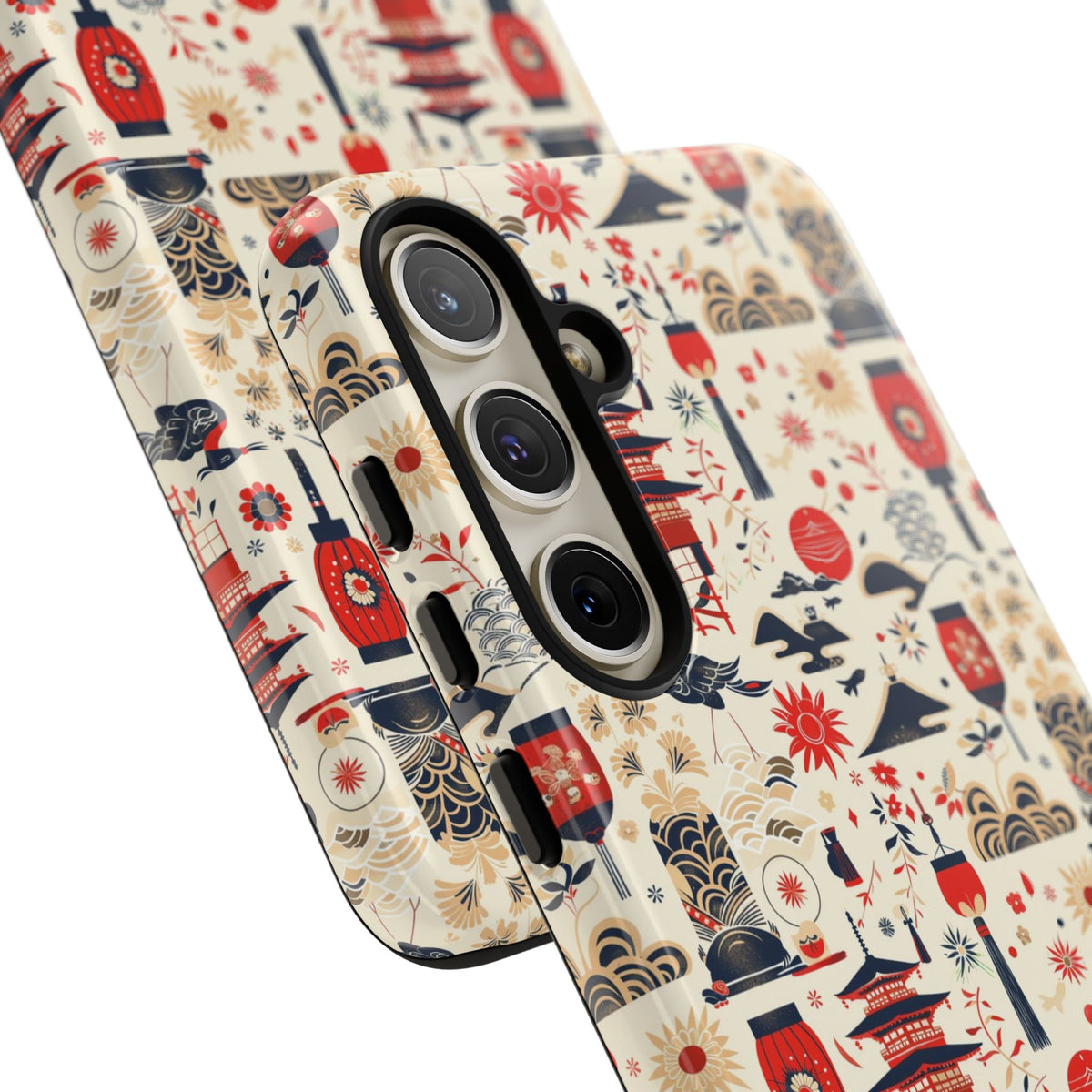 Japanese Pattern Phone Case – Elegant & Timeless Design for Your Phone 024