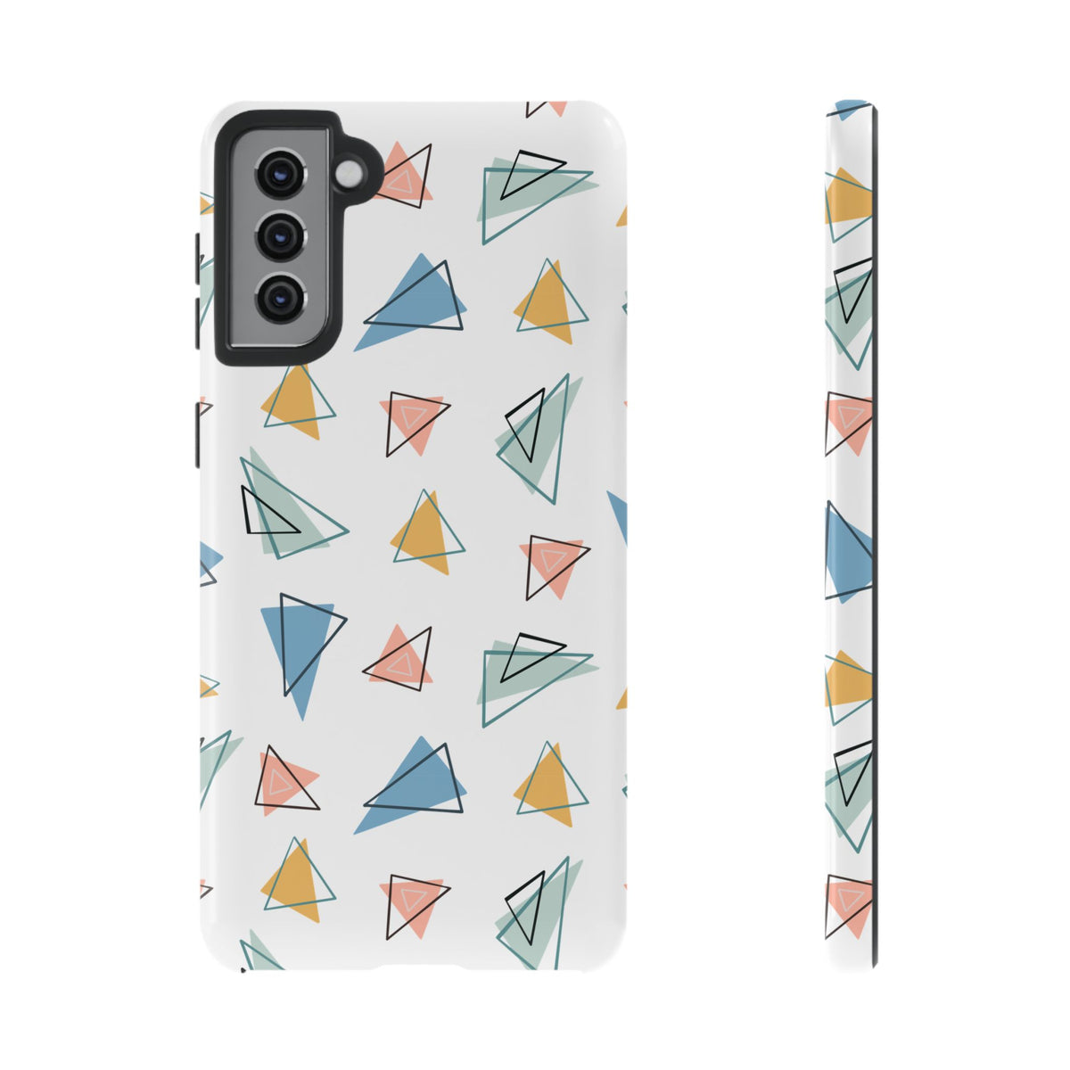 Triangle Pattern Phone Case – Modern & Durable Geometric Design