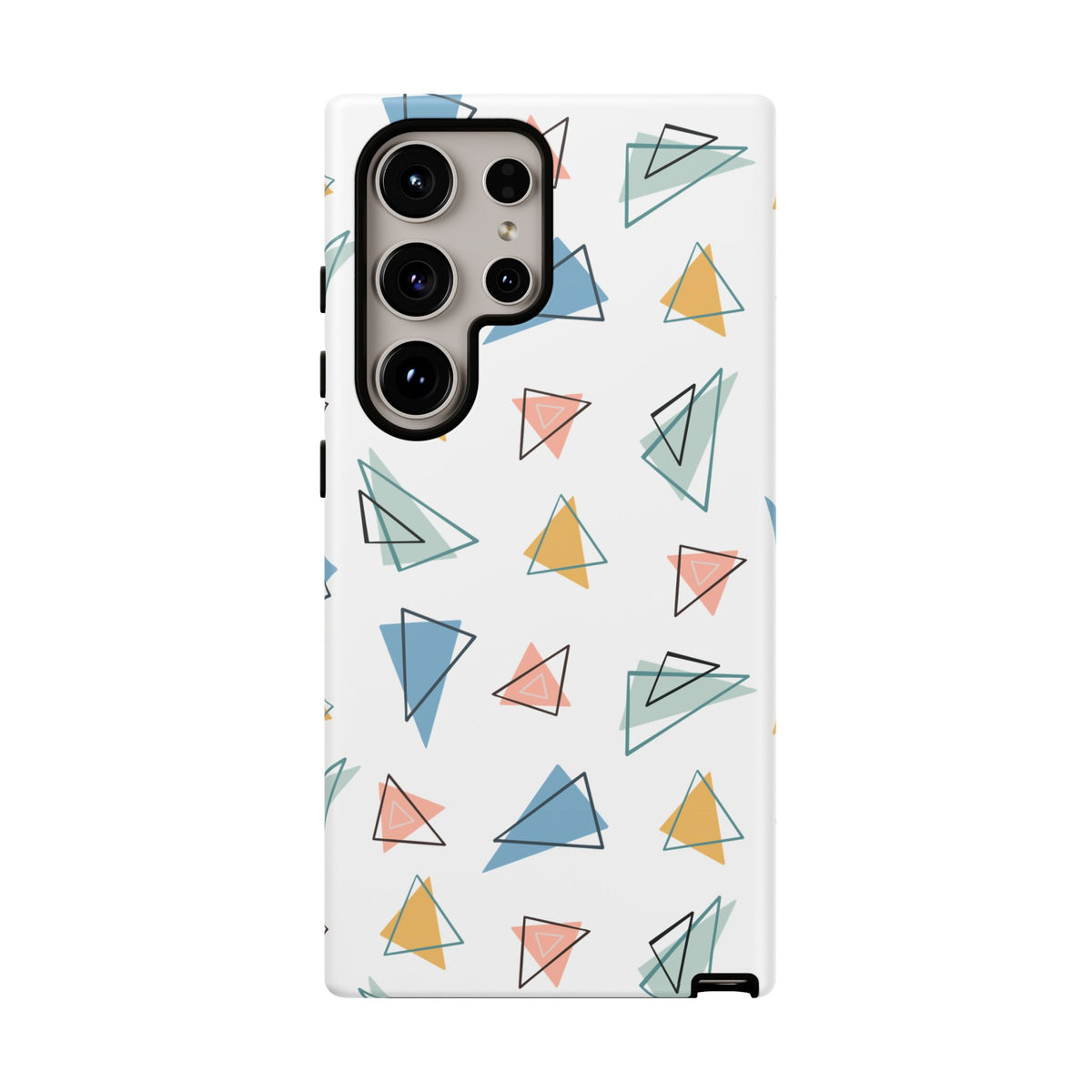 Triangle Pattern Phone Case – Modern & Durable Geometric Design