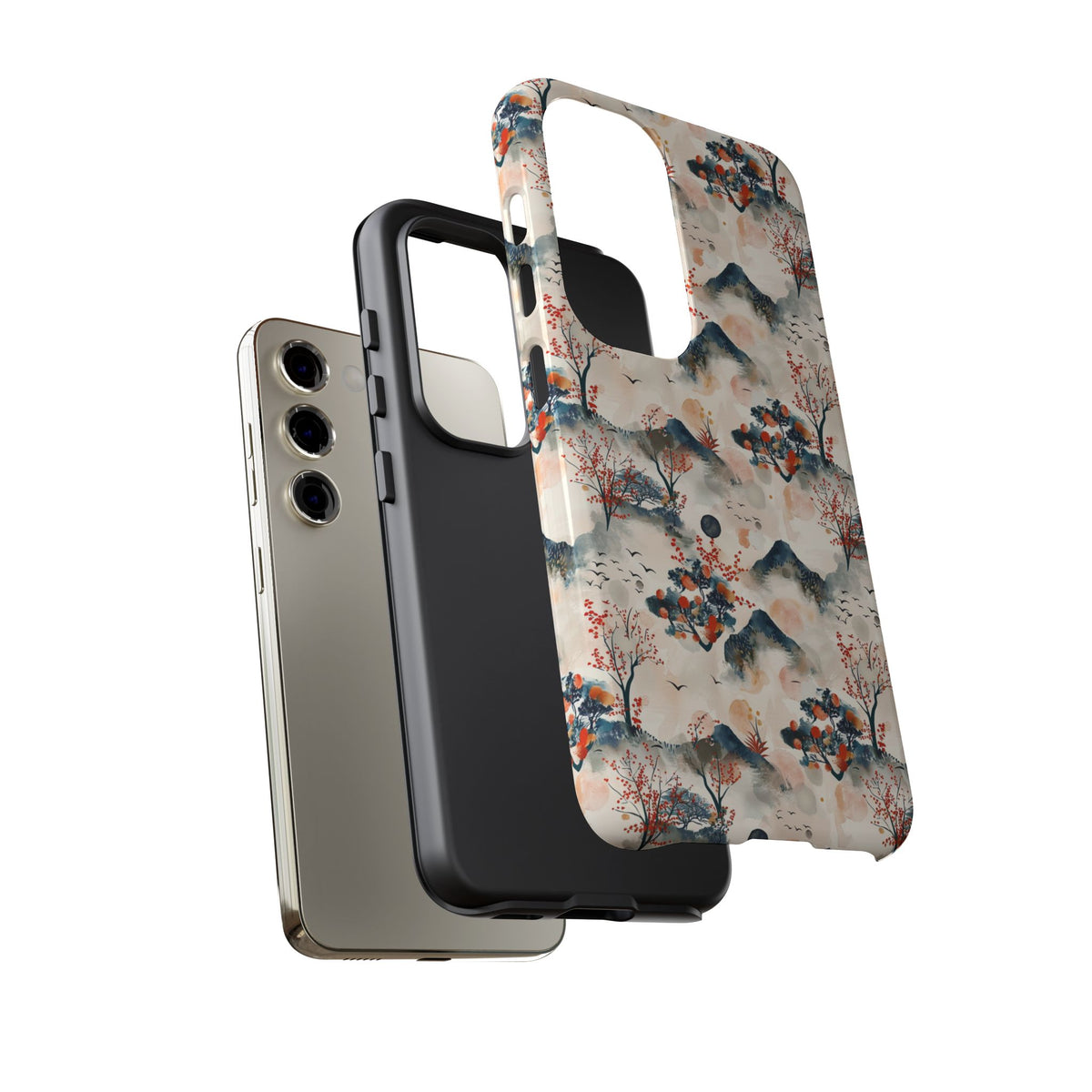 Japanese Pattern Phone Case – Elegant & Timeless Design for Your Phone 501