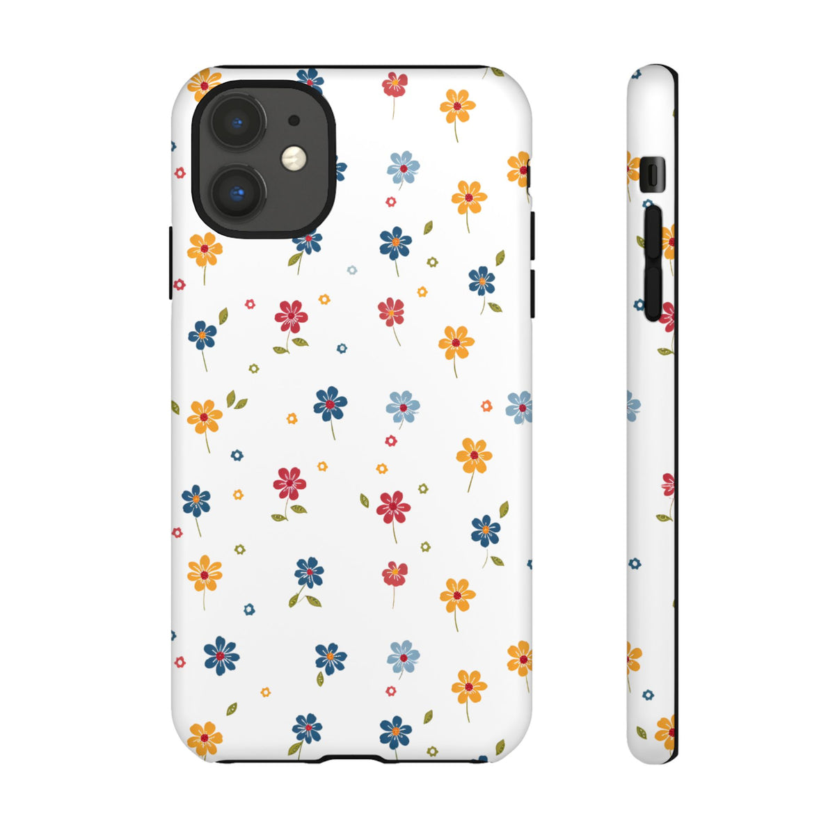 Wild Flowers Garden Stitch Phone Case – Nature-Inspired Floral Design