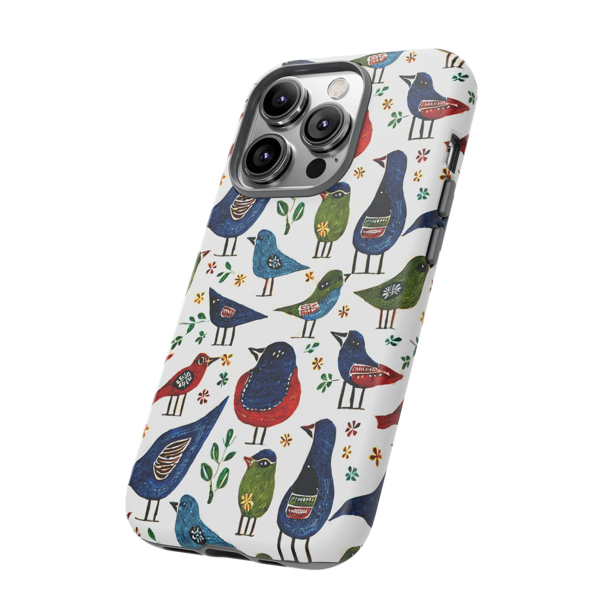 Birds Seamless Pattern Phone Case – Elegant and Timeless Avian Design 12