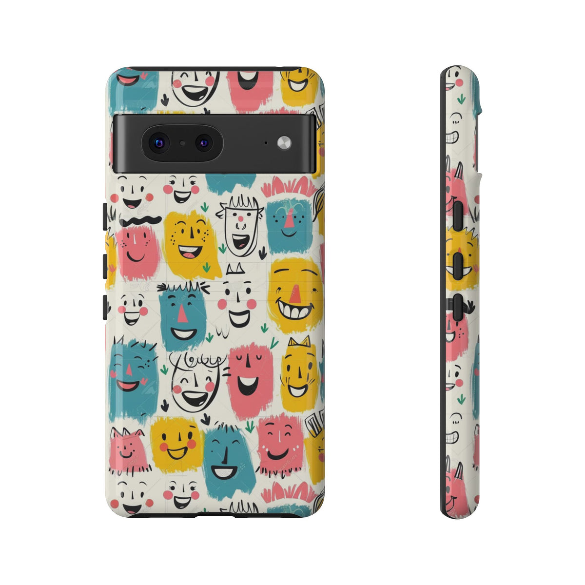 Happy Faces Phone Case – Joyful and Cheerful Design for a Bright Look