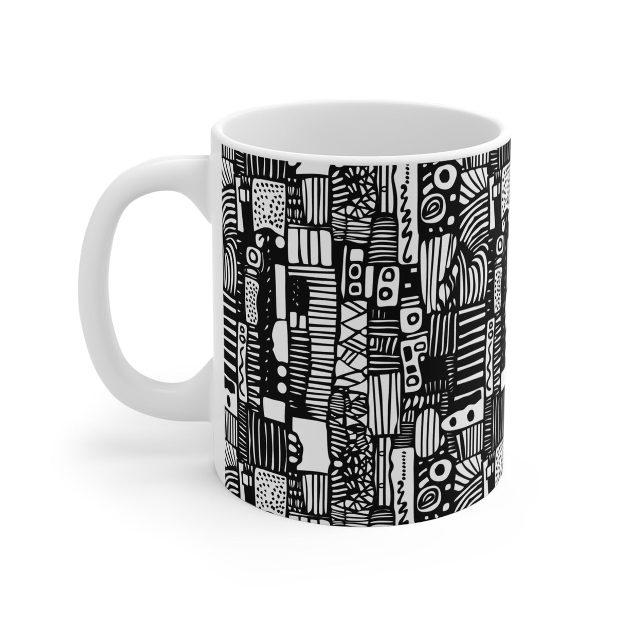Artistic Doodle Coffee Mug - Sip with Imagination 318