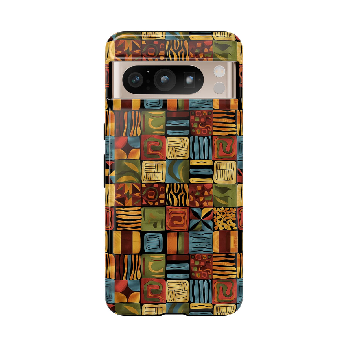 Stylish African Pattern Phone Case – Unique and Vibrant Protection 075