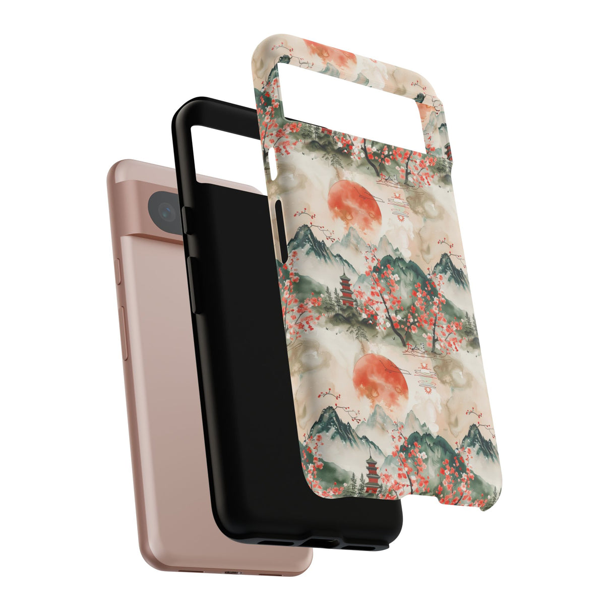 Japanese Pattern Phone Case – Elegant & Timeless Design for Your Phone 057