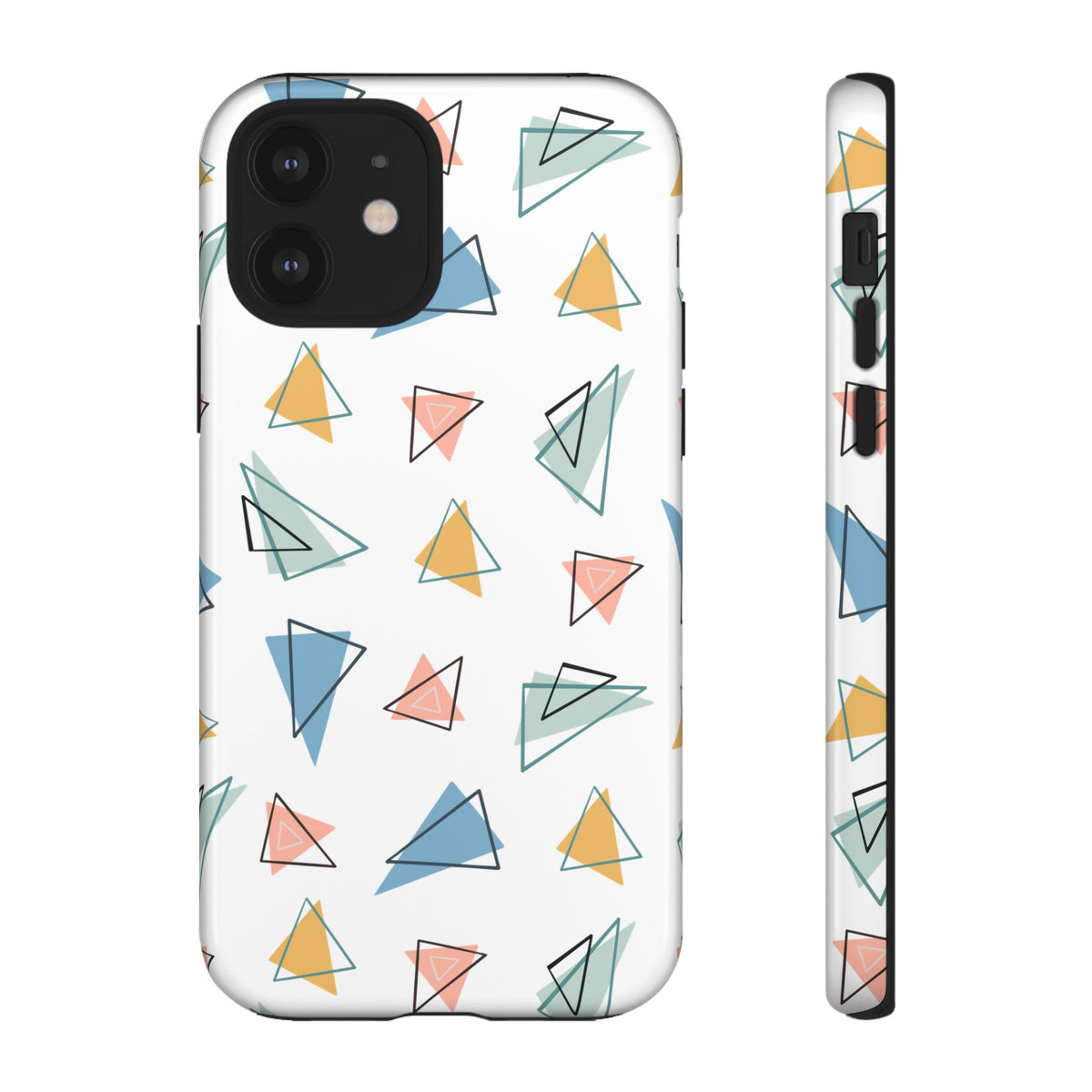 Triangle Pattern Phone Case – Modern & Durable Geometric Design