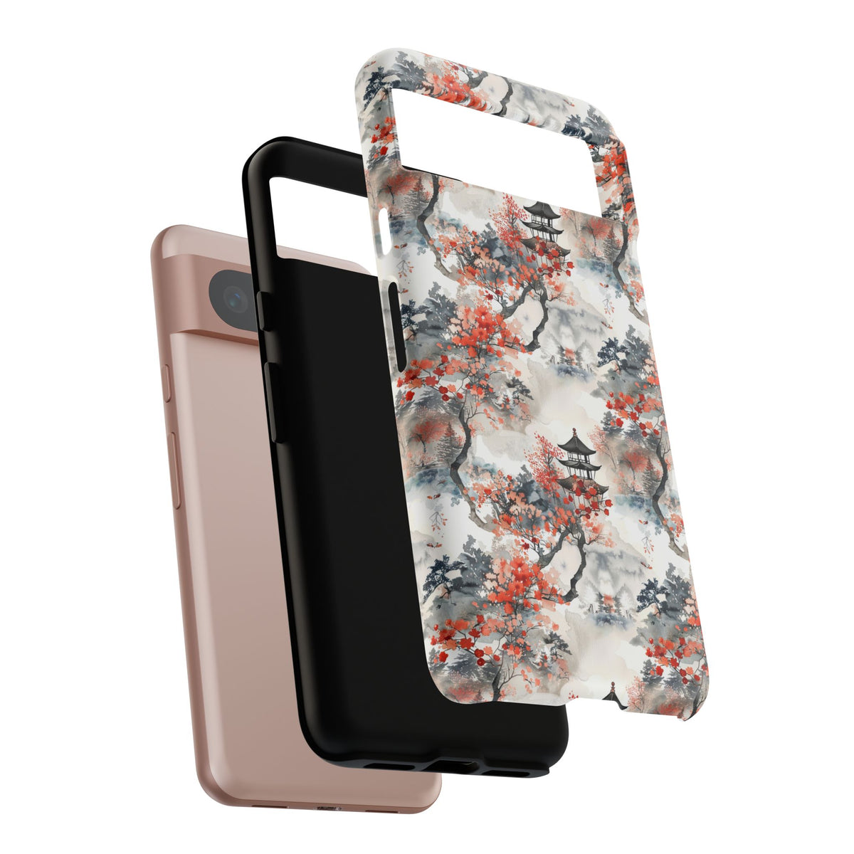 Japanese Pattern Phone Case – Elegant & Timeless Design for Your Phone 096