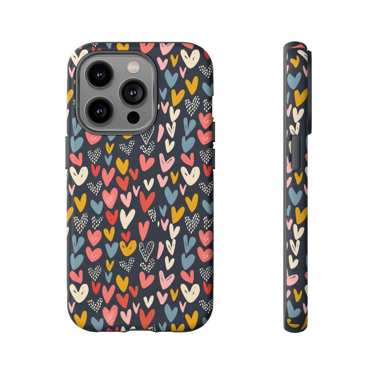 Heart Pattern Phone Case – Stylish & Loving Design for Your Device 816