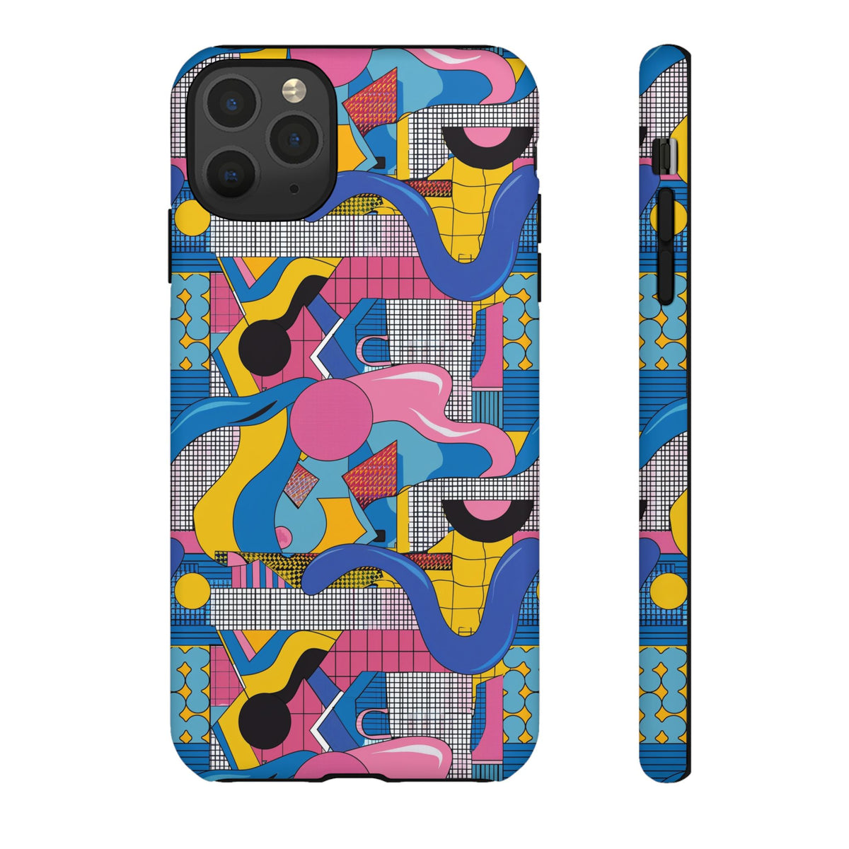 90s Themed Seamless Pattern Phone Case – Embrace Retro Style and Protection 224