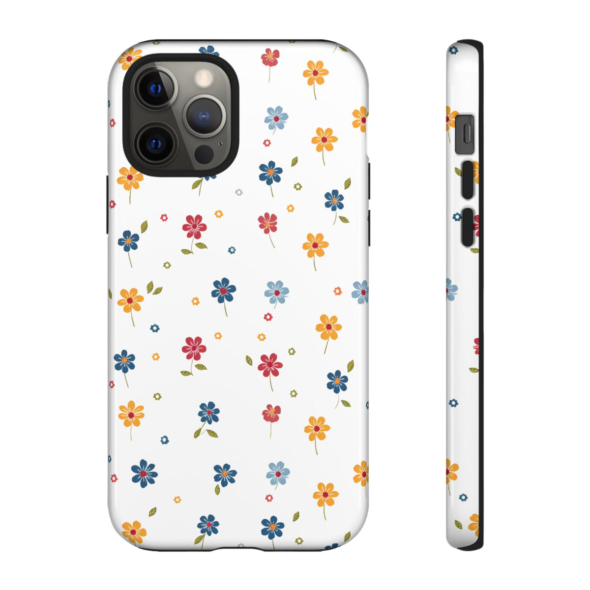 Wild Flowers Garden Stitch Phone Case – Nature-Inspired Floral Design