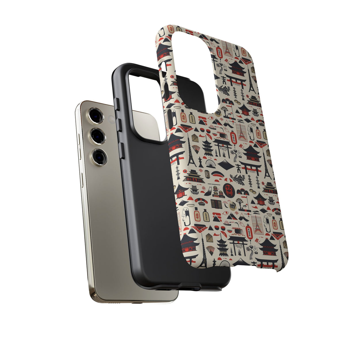 Japanese Pattern Phone Case – Elegant & Timeless Design for Your Phone 010