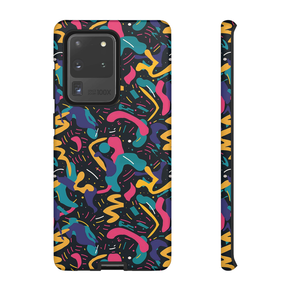 90s Themed Seamless Pattern Phone Case – Embrace Retro Style and Protection 235