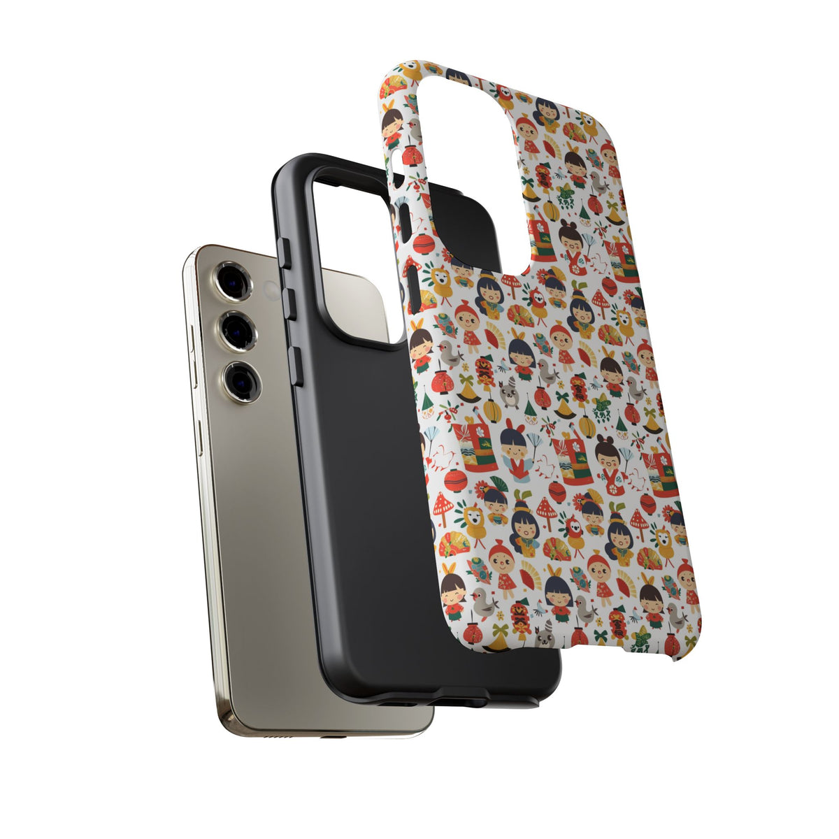 Japanese Pattern Phone Case – Elegant & Timeless Design for Your Phone 102