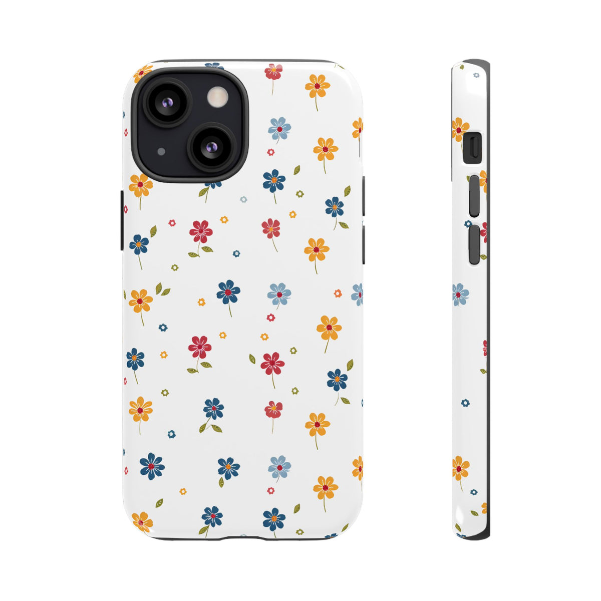 Wild Flowers Garden Stitch Phone Case – Nature-Inspired Floral Design