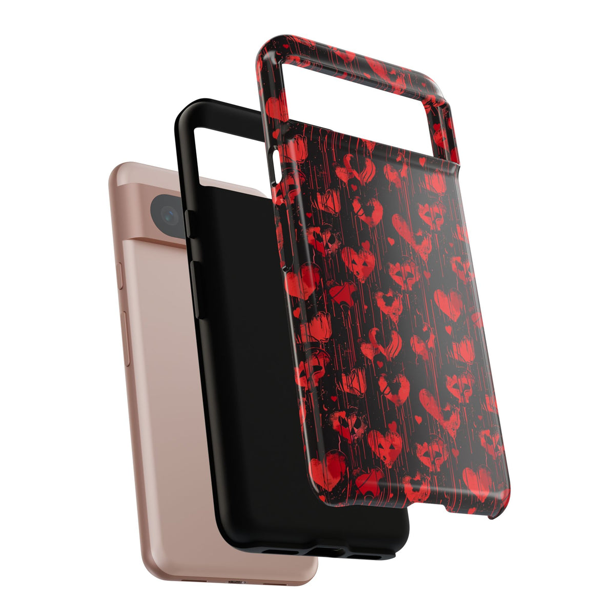 Heart Pattern Phone Case – Stylish & Loving Design for Your Device 825